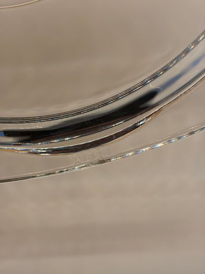 Pyrex A-11-C Replacement Lid — Round Clear Glass Lid 7" — Chipped Knob — AS-IS