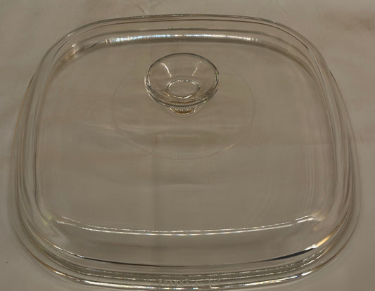 Pyrex A-12-C Replacement Lid — Square Clear Glass Lid for CorningWare A-5-B & A-10-B Casseroles