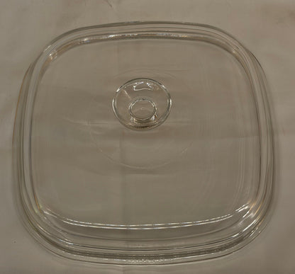 Pyrex A-12-C Replacement Lid — Square Clear Glass Lid for CorningWare A-5-B & A-10-B Casseroles