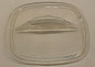 Pyrex Square Clear Glass Replacement Lid — 6.5" Fin Style Handle — Chipped Rim — AS-IS