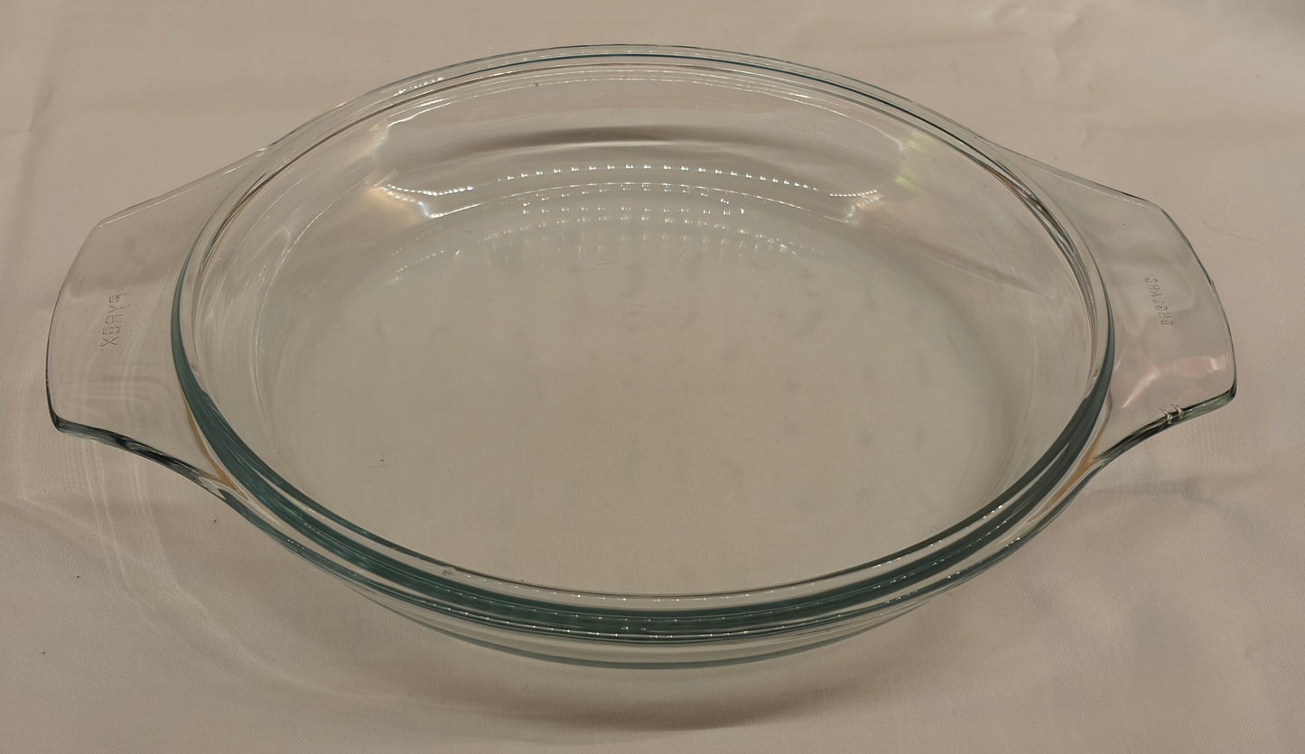 Pyrex England 2D Replacement Lid — Round Clear Glass Lid with Handles — British Pyrex