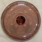 Visions V-1-C Replacement Lid — Cranberry Glass Round Lid for Visions 1 Qt Saucepan