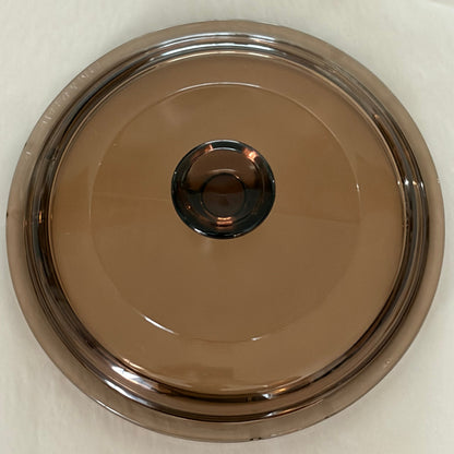 Visions P-81-C Replacement Lid — Amber Glass Round Lid for Visions Saucepan & Menuette
