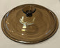 Visions V-2.5-C Replacement Lid — Amber Glass Round Lid for Visions 2.5L Saucepan — Ribbed Knob