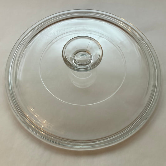 Pyrex G-5-C Replacement Lid — Round Clear Glass Lid for CorningWare French White 1.5 Qt