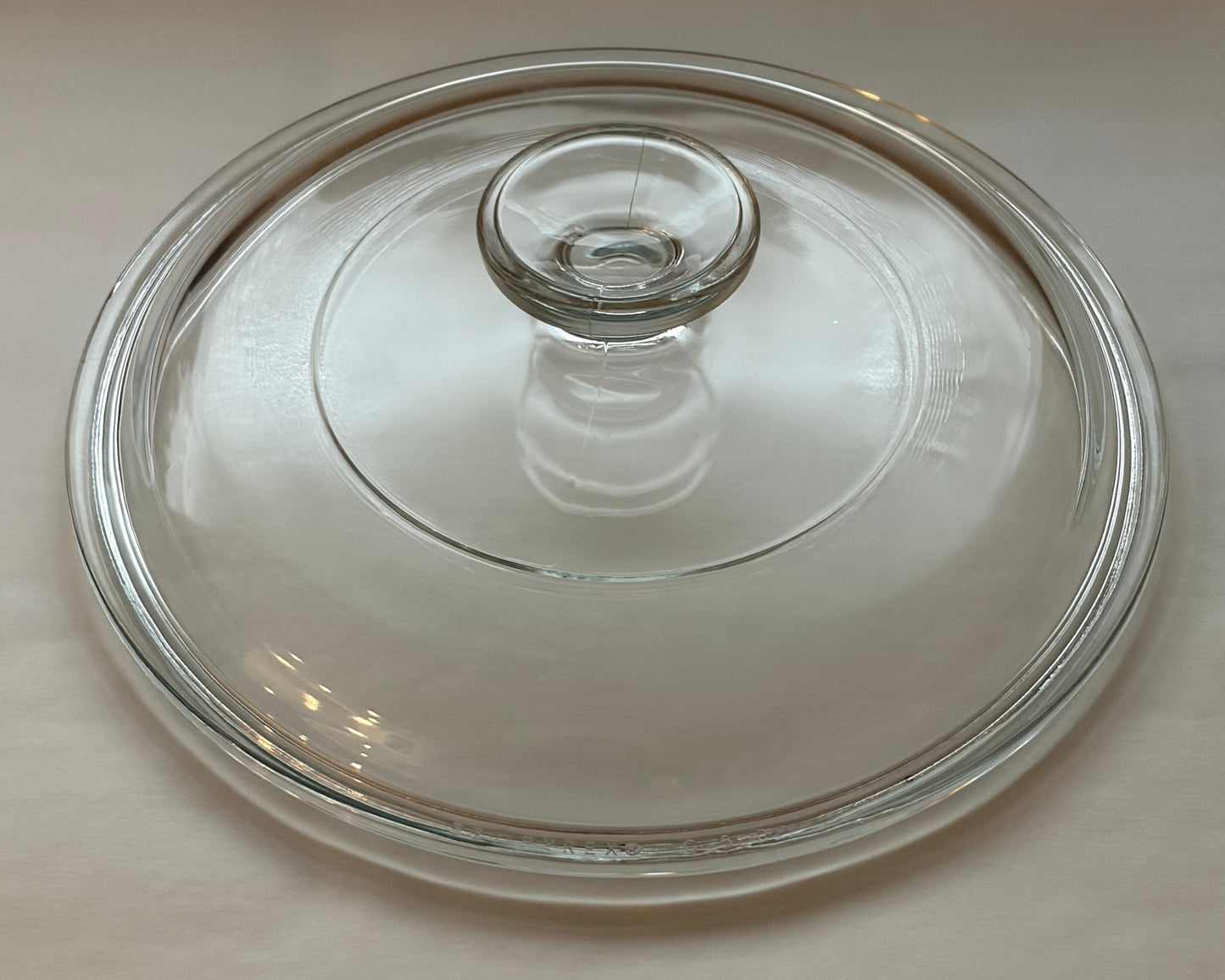 Pyrex G-5-C Replacement Lid — Round Clear Glass Lid for CorningWare French White 1.5 Qt