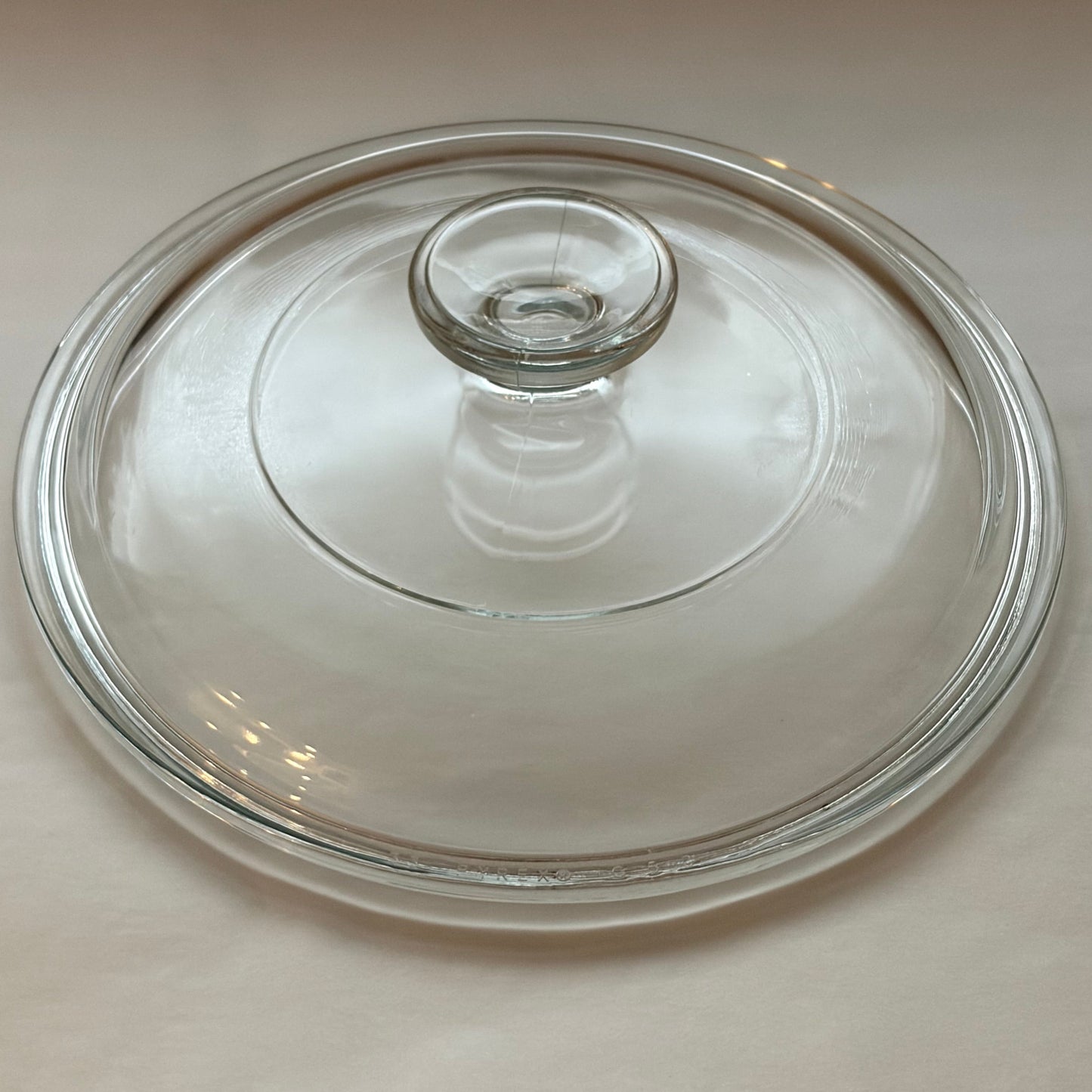 Pyrex G-5-C Replacement Lid — Round Clear Glass Lid for CorningWare French White 1.5 Qt