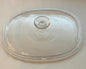 Pyrex F-12-C Replacement Lid — Oval Clear Glass Lid for CorningWare 1.5 Qt Casserole