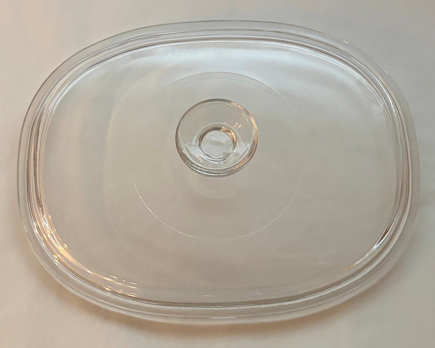Pyrex F-12-C Replacement Lid — Oval Clear Glass Lid for CorningWare 1.5 Qt Casserole