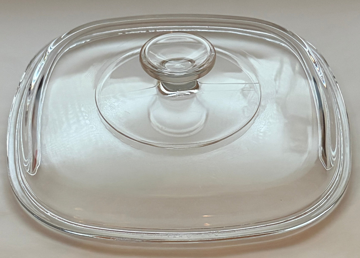 Pyrex A-9-C Replacement Lid — Square Clear Glass Lid for CorningWare Casseroles